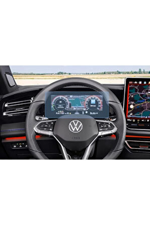 Volkswagen Yeni Tiguan E-tsi 10.25 Inç Dijital Gösterge Panel Uyumlu 9h Nano Ekran Koruyucu 2024