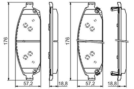 Jeep Grand Cherokee II 2001 Sonrası Ön Fren Balatası (Bosch)