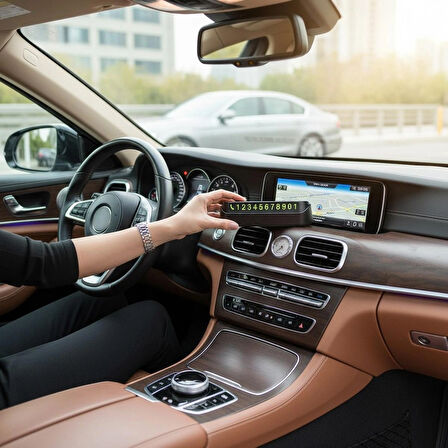 Araba Park Numaratörü Araç Içi Torpido Üstü Açılır Kapanır Neon Telefon Numarası Bırakma