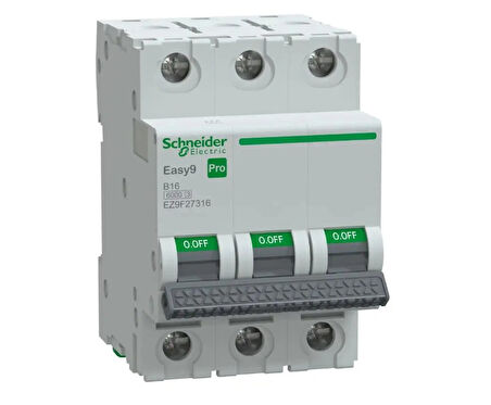 Schneider Pro 3 Faz 16A 6 KA B Tipi Sigorta -EZ9F27316