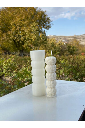 Kabak Totem Tekli Mum Kalıbı  kokulutaş seramik silikon kalıbı