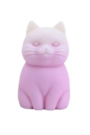 Kedi mum silikon kalıbı oturan kedi silikon kalıbı
