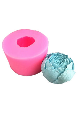 Top şakayık gül mum kalıbı