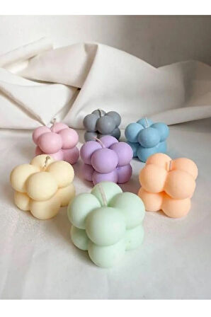 Mini Bubble Mum Silikon Kalıp, Mini Bubble Candle (2 adet )