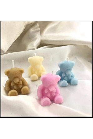 4 set set silikon mum kalıbı (top şakayık, kartanesi, ayıcık, mini bubble )