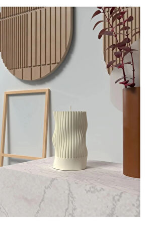 Dekoratif Desenli Styliş Mum Kalıbı Silikon Kalıp