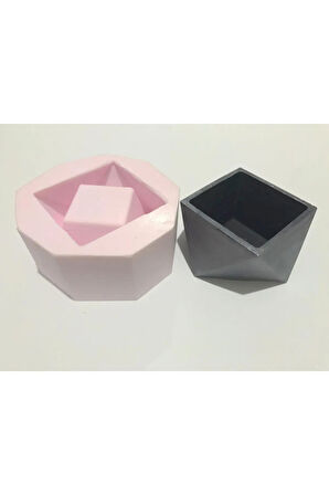 Geometrik Saksı Silikon Kalıbı