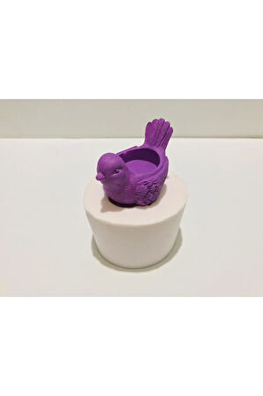 Kuş Tealight Mumluk Silikon Kalıbı