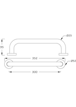 KİTARO 30CM 25Ø KÜVET TUTAMAĞI