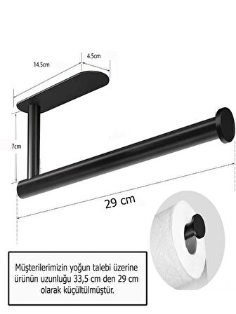 KENDİNDEN YAPIŞKANLI KAĞIT HAVLULUK MAT SİYAH