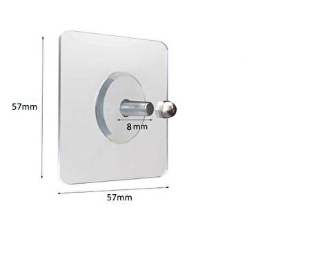 ÇERÇEVE ASKISI SÜPER GÜÇLÜ VİDALI KANCA YAPIŞKANLI RAF TUTUCU ASKI 1 Lİ