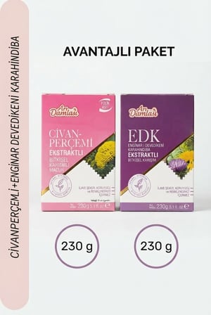 Arı Damlası 2'li Macun Setleri –Civan Perçemi-Enginar, Deve dikeni, Karahindiba çerikli Macun