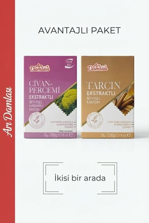 Arı Damlası 2'li Macun Setleri –Civanperçemli-Tarçın İçerikli Macun