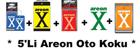 Areon X Oto Araç Kokusu (5li )