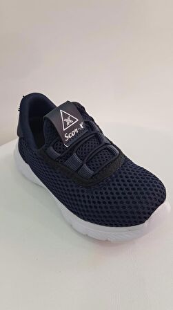 Lacivert Erkek Çocuk Lastikli Scorx03342 Günlük Sneaker Spor Ayakkabı