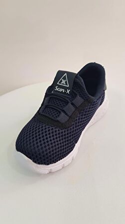 Lacivert Erkek Çocuk Lastikli Scorx03342 Günlük Sneaker Spor Ayakkabı