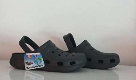 SİYAH GEZER 15718 CROCS KADIN TERLİK SANDALET