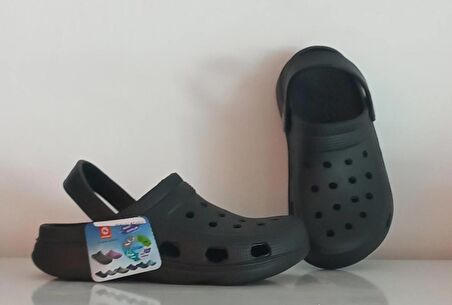 SİYAH GEZER 15718 CROCS KADIN TERLİK SANDALET