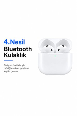 4. Nesil Android ve IOS İphone Uyumlu Kablosuz Mikrofonlu Bluetooth Kulaklık İphone Samsung Xiaomi Redmi Oppo Realme Uyumlu