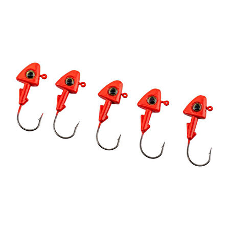 Jighead - Zoka - Kurşunlu Olta İğnesi - (XH-A 07) - Kırmızı - 6 Gr