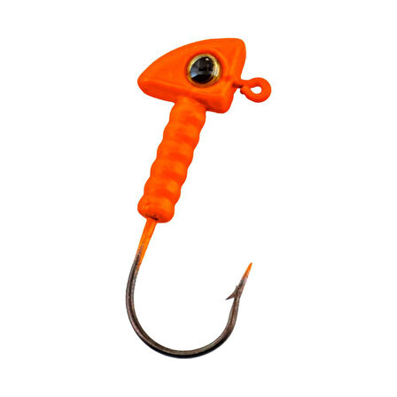 Jighead - Zoka - Kurşunlu Olta İğnesi - (XH-A 06) - Turuncu - 6 gr