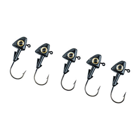 Jighead - Zoka - Kurşunlu Olta İğnesi - (XH-A 07) - Siyah - 10 Gr