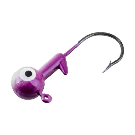 Jighead - Zoka - Kurşunlu Olta İğnesi - (XH-A 02) - Mor Beyaz - 10 Gr
