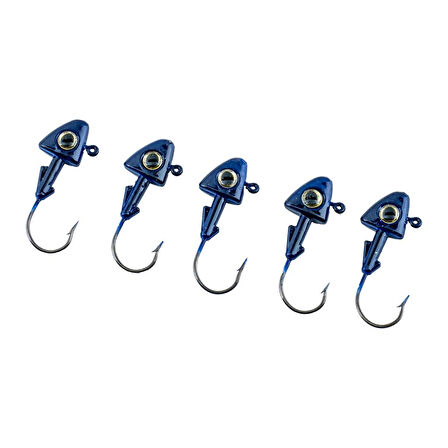 Jighead - Zoka - Kurşunlu Olta İğnesi - (XH-A 07) - Mavi - 6 Gr