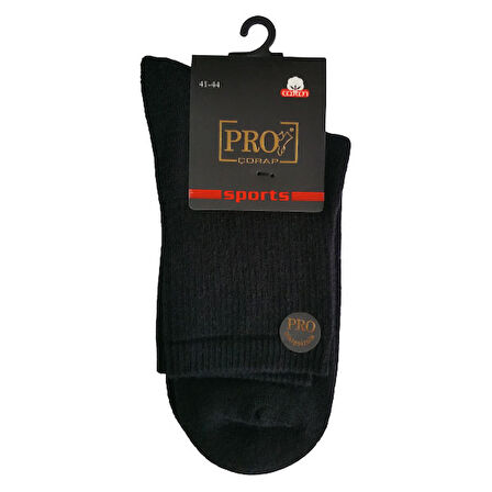 14013 Havlu Erkek Patik Çorabı Siyah 41-44