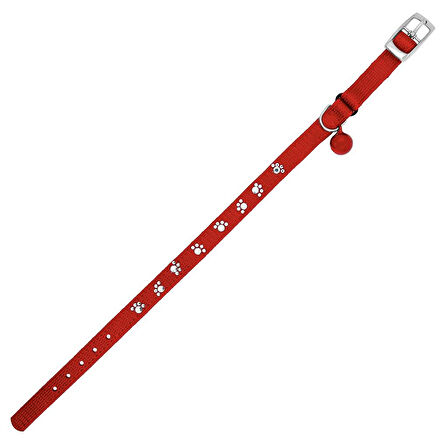 Royalist PC-11 Pati Baskılı Kedi-Köpek Tasması 10mm*30cm Kırmızı