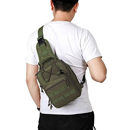 Savage Çapraz Göğüs Askılı Tactical Çanta Haki