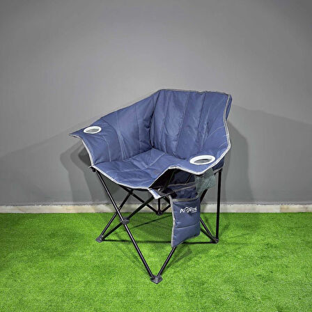 Argeus Nevgrande Comfort Katlanabilir Kamp Sandalyesi Lacivert