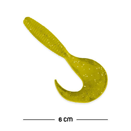 Silikon Kurt Yem - 60mm - Hardal - Yumy (18065-SM024-07)