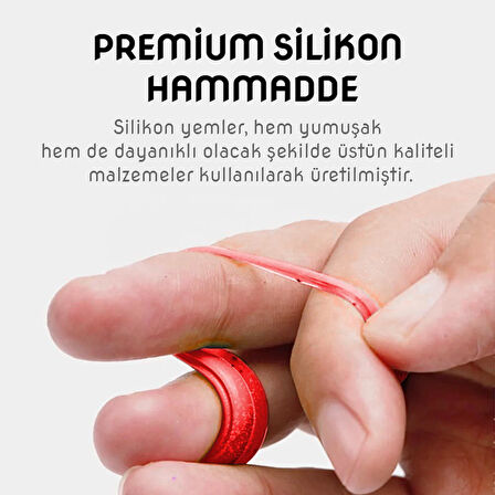 Silikon Kurt Yem - 95mm - Kırmızı/Beyaz - Yumy (460-O-18095)