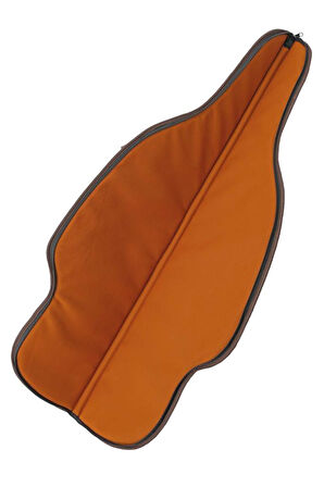 Dürbünlü Tüfek Kılıfı - Savage - Hakiki Deri - Koyu Kahve - 71 Namlu