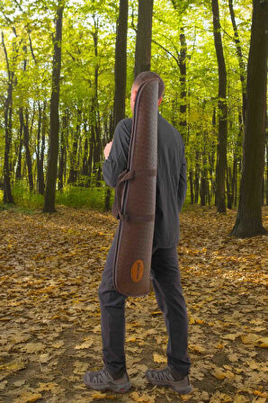 Lüks Tüfek Kılıfı - Savage - Kahve Timsah - 51 Namlu