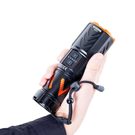 Şarj Edilebilir El Feneri - Wison - 3000 Lümen - 30 Watt