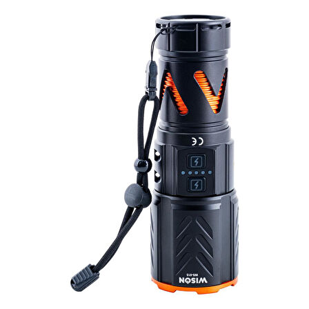 Şarj Edilebilir El Feneri - Wison - 3000 Lümen - 30 Watt