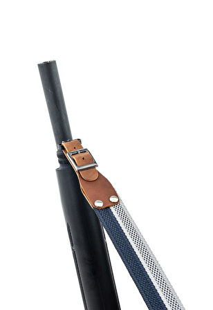 Tüfek Askı Kayışı - Savage - 3.5 cm Kolon - Beyaz/Lacivert
