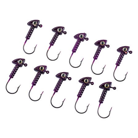 Jighead - Zoka - Kurşunlu Olta İğnesi - (XH-A 06) - Mor - 6 Gr - 10 Adet