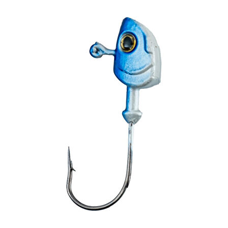 Jighead - Zoka - Kurşunlu Olta İğnesi - (XH-A 11) - Mavi Beyaz - 8 gr - 10 Adet