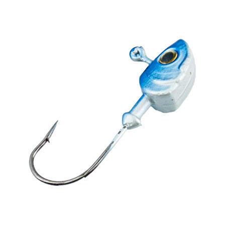 Jighead - Zoka - Kurşunlu Olta İğnesi - (XH-A 11) - Mavi Beyaz - 8 gr - 10 Adet