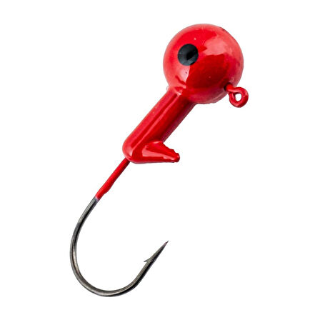 Jighead - Zoka - Kurşunlu Olta İğnesi - (XH-A 02) - Kırmızı - 21 Gr - 5 Adet