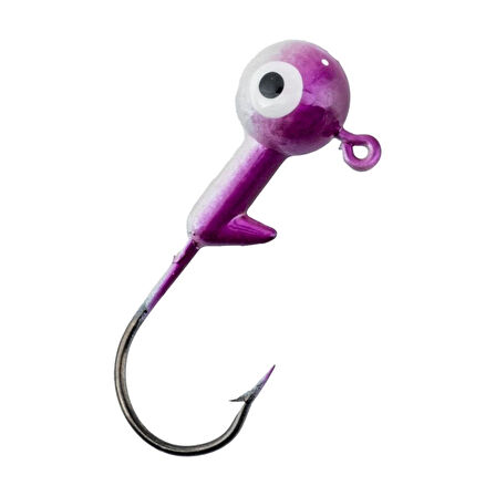 Jighead - Zoka - Kurşunlu Olta İğnesi - (XH-A 02) - Mor Beyaz - 6 Gr - 5 Adet