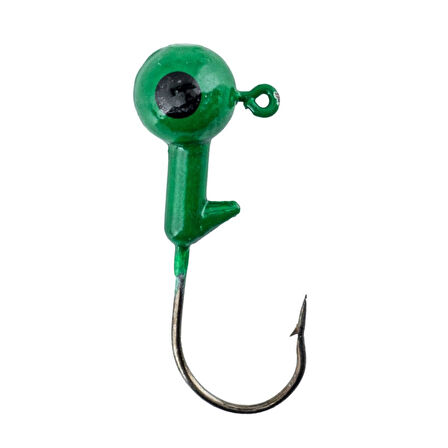 Jighead - Zoka - Kurşunlu Olta İğnesi - (XH-A 02) - Yeşil - 6 Gr - 10 Adet