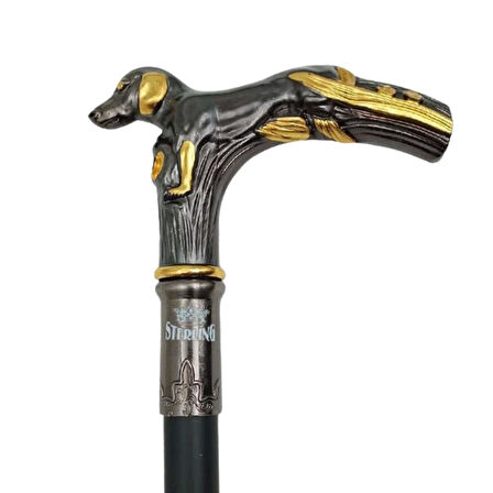 Köpek Başlı Baston - Sterling - 88 cm - 53002