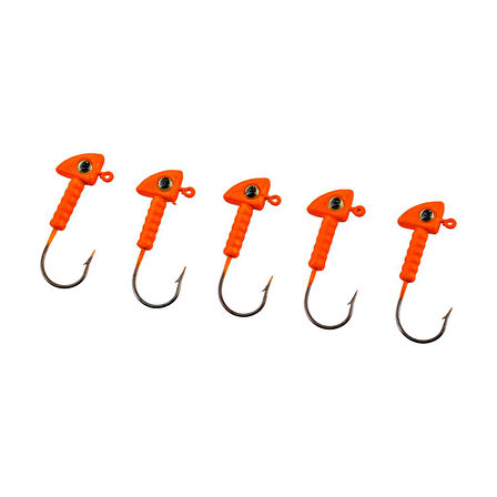 Kurşunlu Jighead Zoka - 6g - Fishack - Turuncu (XHA06) - 5 Adet