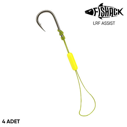 LRF Assist İğne - İpli LRF Hırsız İğnesi - Stoperli - 4 Adet - Fishack