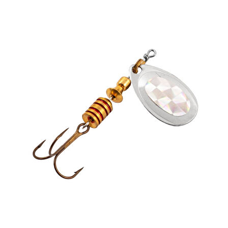 Alabalık Turna Döner Olta Kaşık - Ilba Tondo Alpha 30162 - Gümüş - No:2