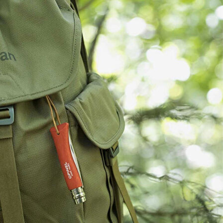 Katlanır Cep Çakısı - Opinel - Gürgen Ağacı Sap - Turuncu - No:7